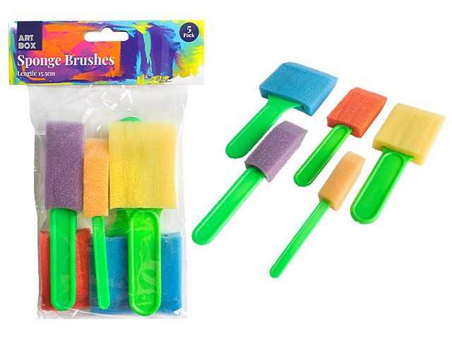 Sponge Brushes Set of 5 Jemark